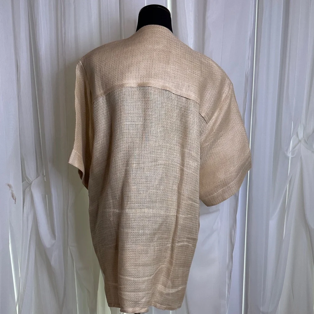 Men's Beige Dev Ev’ African Dashiki Shirt, size L